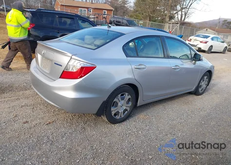 2012 Honda Civic Hybrid z USA, uszkodzony, nr VIN JHMFB4F39CS000146